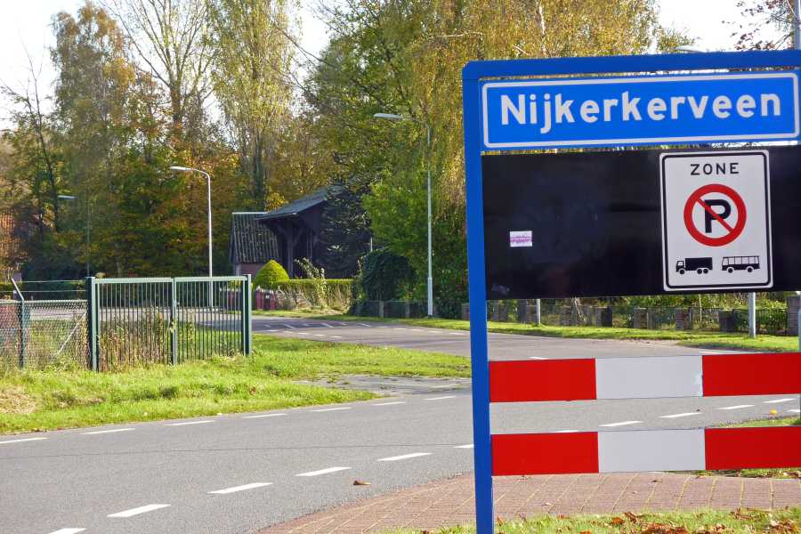 

langs de Amersfoortseweg te Nijkerkerveen.