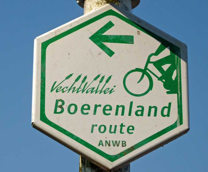 

fietsroutebordje Boerenland